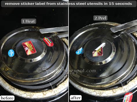 how to remove sticker from steel box|remove printing from stainless steel.